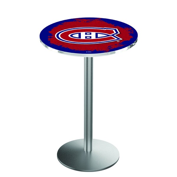 42" Stainless Steel Montreal Canadiens Pub Table
